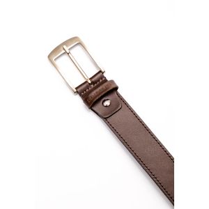 Cinto Estreito Fit Masculino Couro Democrata Cin0539fit-002 Marrom