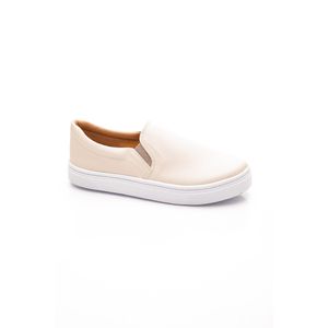 Tênis Básico Slip On Feminino Yoa 1223 Off-White
