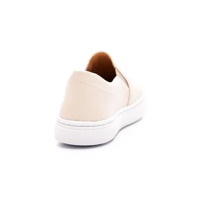 Tênis Básico Slip On Feminino Yoa 1223 Off-White
