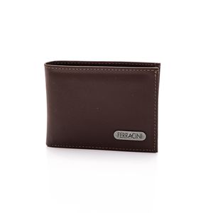 Carteira Masculina Ferracini CFB022B Couro Marrom