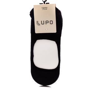 Meia Sapatilha Invisível Adulto Lupo 03282-001-9990 Preto