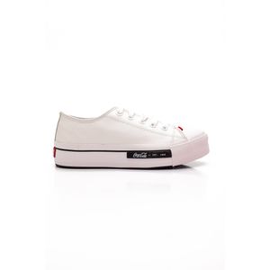 Tênis Casual Plataforma Leathe Feminino Coca-Cola Cc1999-1 Branco