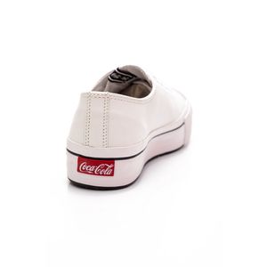 Tênis Casual Plataforma Leathe Feminino Coca-Cola Cc1999-1 Branco