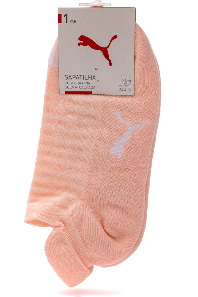 Meia Sapatilha Feminina Puma 4700.001.5553 Rosa