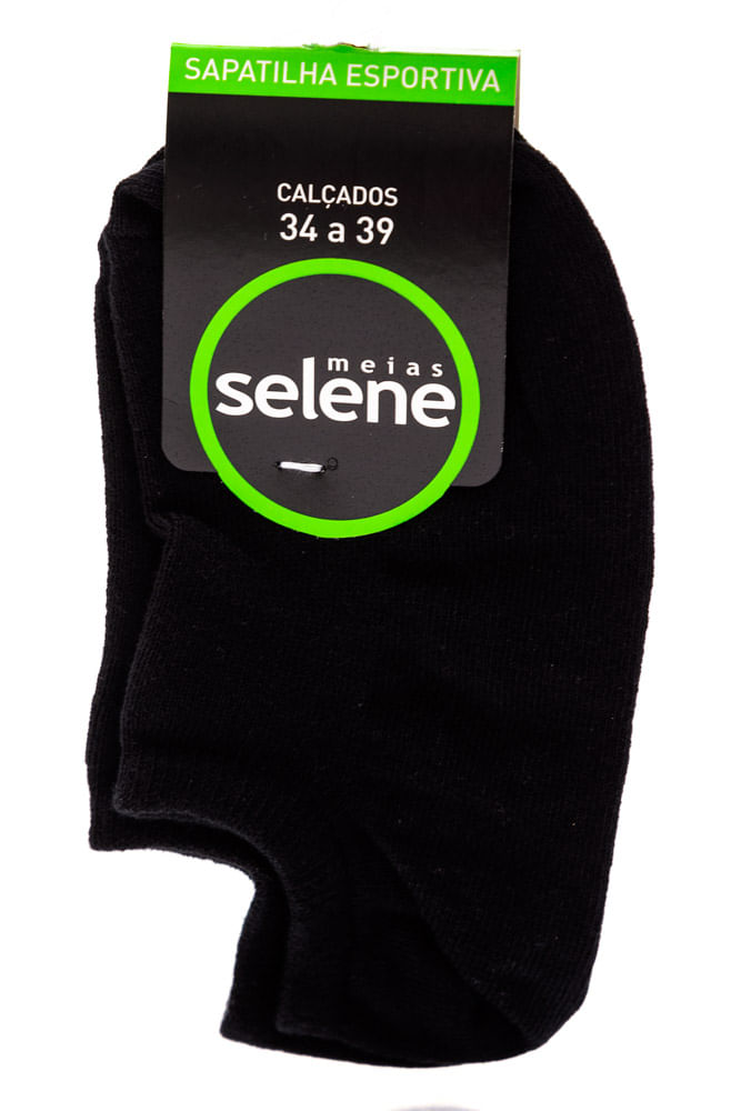 Meia-Sapatilha-Unissex-Selene-7730-Preto