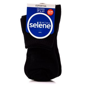 Meia Soquete Esportiva Masculina Selene 4190.001.6550 Preto