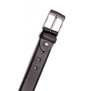 Cinto Social Masculino Ferracini Couro Liso Preto