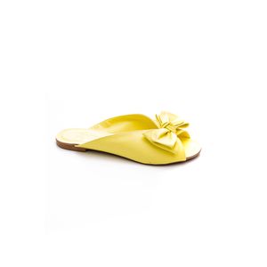 Chinelo Chá De Mel  Rasteira Feminina Laço 1107 Amarelo