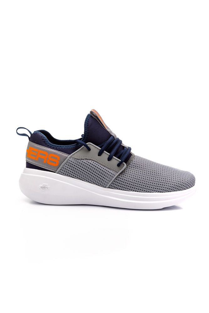 Tenis-Caminhada-Masculino-Skechers-Go-Run-Fast-Cinza