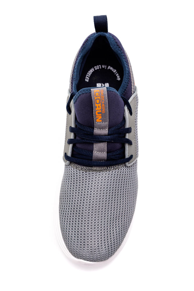 Tenis-Caminhada-Masculino-Skechers-Go-Run-Fast-Cinza