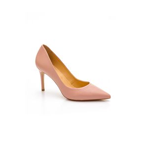 Sapato Scarpin Salto Agulha Feminino Hits 389-7630 Nude