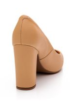 Sapato-Scarpin-Salto-Bloco-Feminino-Vizzano-1285.400-Bege