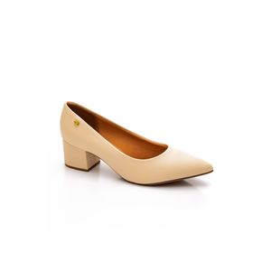 Sapato Vizzano Scarpin Feminino Salto Baixo 1220.315 Off-White
