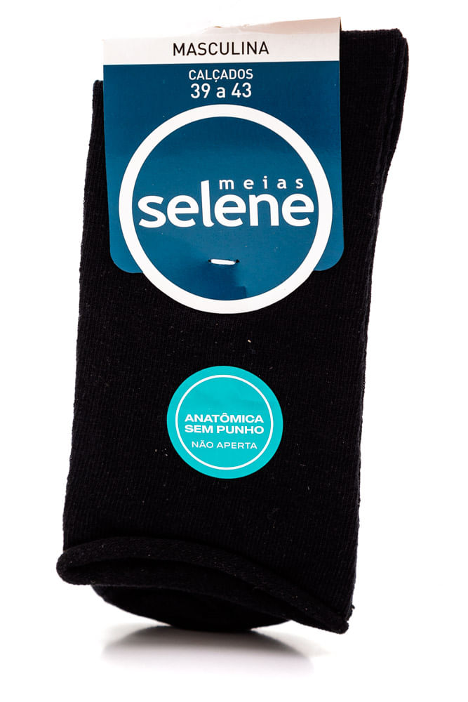 Meia-Selene-Masculina-Sem-Punho-72--Algodao-8025-Preto