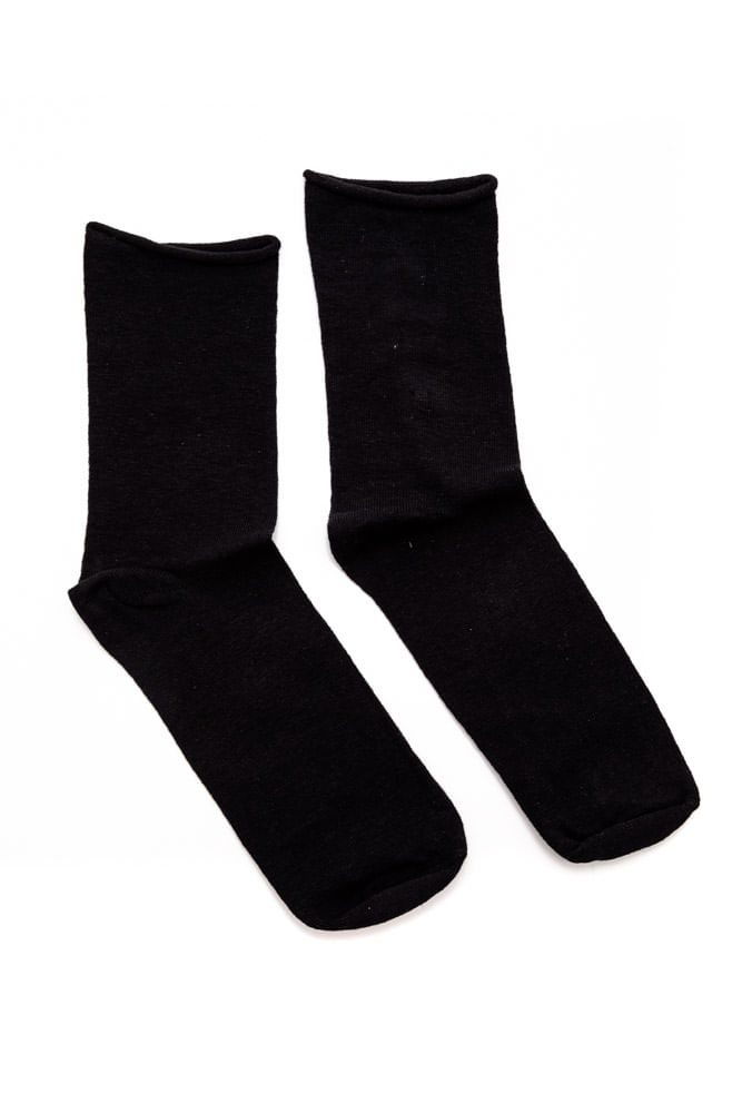 Meia-Selene-Masculina-Sem-Punho-72--Algodao-8025-Preto