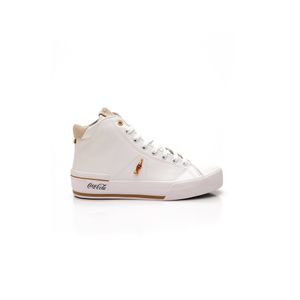 Tênis Casual Shoes Feminino Leblon Town Botinha Coca-Cola Cc2174-8 Branco