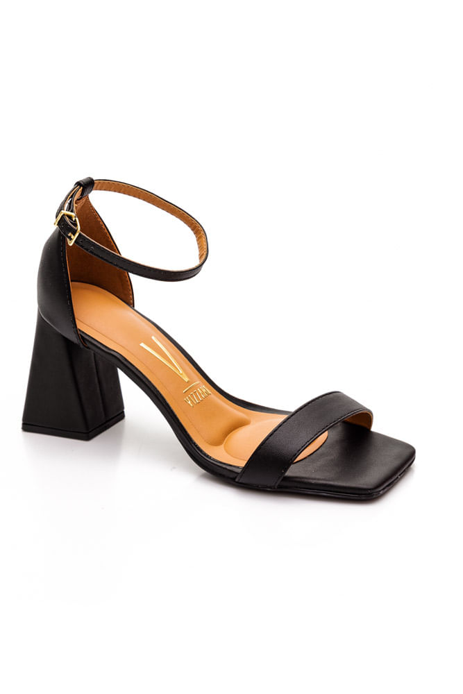 Sandália Vizzano Salto Médio Feminina 6464.102 Preto