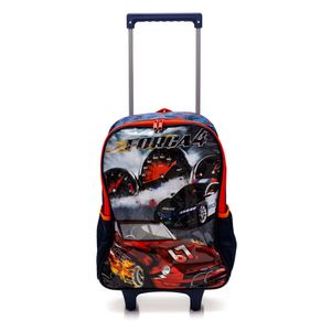 Mochila De Rodinhas Infantil Menino Força 4 Luxcel Ic37622fa Preto