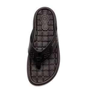 Chinelo Pegada Masculino Em Couro Nordeste Amortech 31221-03 Preto