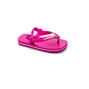 Chinelo Havaianas Baby Brasil Logo Pink
