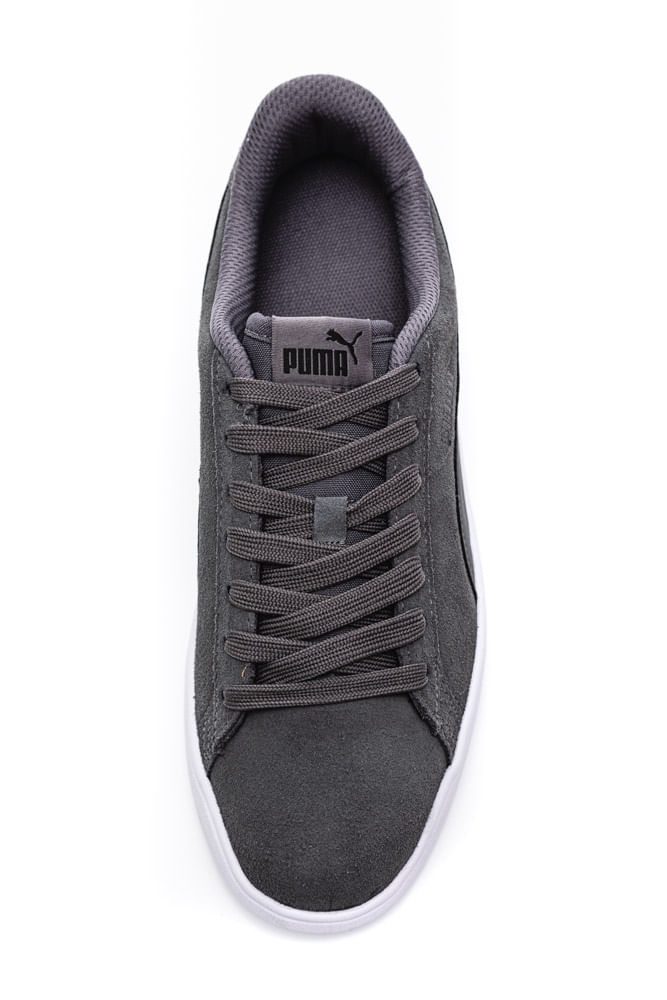 Tenis-Casual-Masculino-Puma-Smash-V2-Cinza-