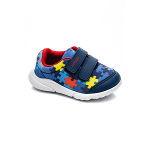 Tênis Ortopé Slink Infantil Menino Sport Baby Quebra-Cabeça 22650054-018 Marinho