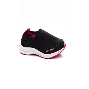Tênis Ortope Slip On Infantil Menina Dna Flex 24700001-233 Preto
