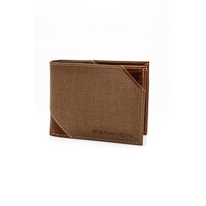 Carteira  Ferracini Horizontal Masculina Couro Cf383c Bege