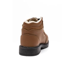 Bota Doce Pé Infantil Menino Velcro 33008-54 Marrom