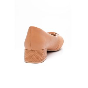 Sapato Comfortflex Casual Feminino Fivela Lycra 2295403-07 Nude