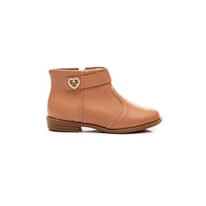 Bota Molekinha Casual Juvenil Menina Coração 2167.133 Nude