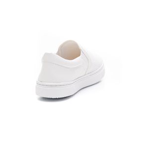 Tênis Yoa Slip On Feminino Brilho 2061 Branco