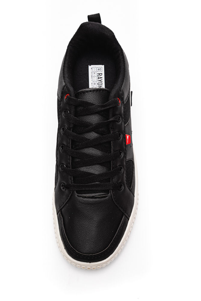 Sapatenis-Casual-Masculino-Rayon-R973-Preto-
