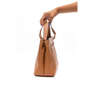 Bolsa Vizzano Transversal Feminina Satchel 10008.4.21817 Caramelo