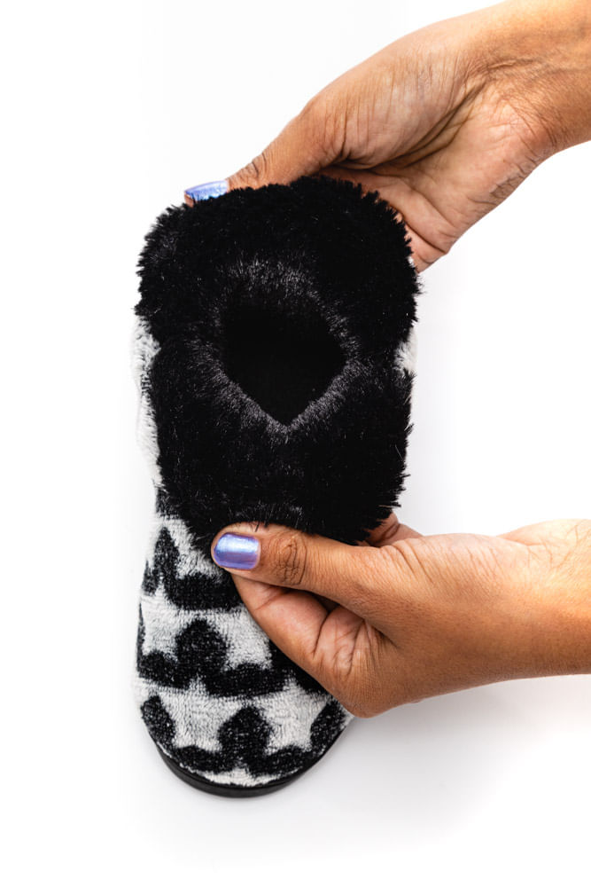 Pantufa-Botinha-Infantil-Personagem-Liang-C8220-Preto