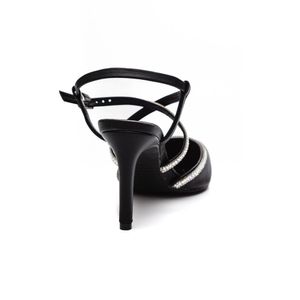 Sapato Dakota Scarpin Feminino Strass  G5891-09 Preto