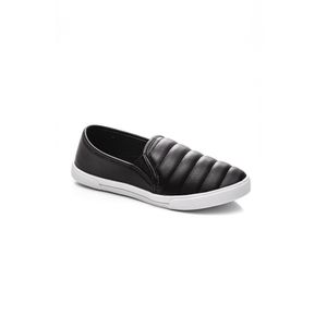 Tênis Yoá Slip-On Feminino Matelassê J-Gd457 Preto