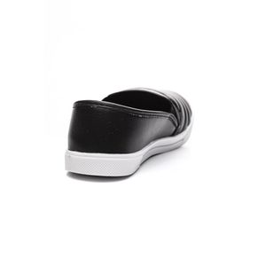 Tênis Yoá Slip-On Feminino Matelassê J-Gd457 Preto