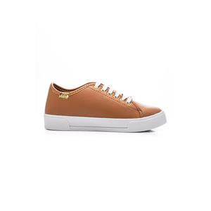 Tênis Yoa Casual Feminino Cadarço Love  M-Al390 Nude