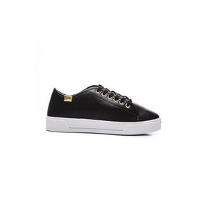 Tênis Yoa Casual Feminino Cadarço Love  M-Al390 Preto