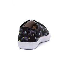 Tênis Ortobessa Casual Infantil Menino Amarração 20 Controle M Preto