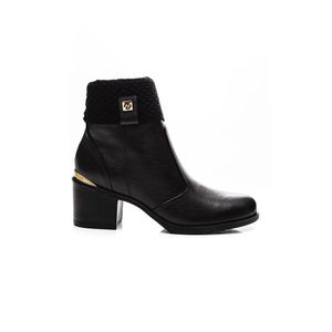 Bota Pegada Casual Feminina Couro 280305-03 Preto