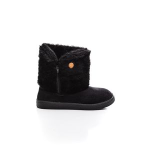 Bota Maria Emilia Esquimó Infantil Menina Black Boar Preto