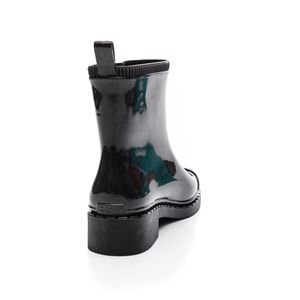 Bota Zaxy Galocha Feminina Glossy 18784-Aq096 Preto