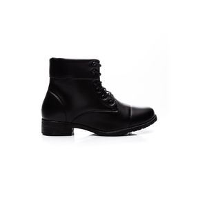 Bota Chá De Mel Coturno Feminino Salto Baixo - 2011 Preto