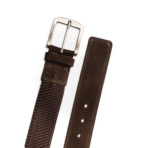 Cinto Democrata Elastico Masculino Couro Cin0790-001 Marrom