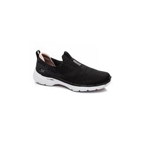Tênis Skechers Go Walk 6 Glimmering Sapatilha Feminina 124502br Preto