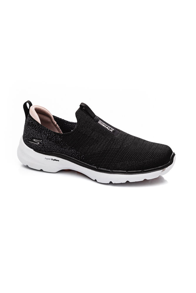 Tenis-Feminino-Sapatilha-Skechers-Go-Walk-6---Glimmering-Preto