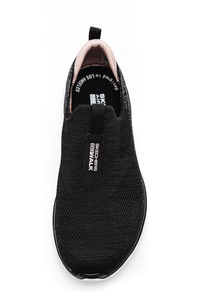 Tenis-Feminino-Sapatilha-Skechers-Go-Walk-6---Glimmering-Preto