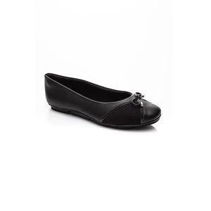 Sapatilha Comfortflex Casual Feminino Joanete Laço 2363303-03 Preto